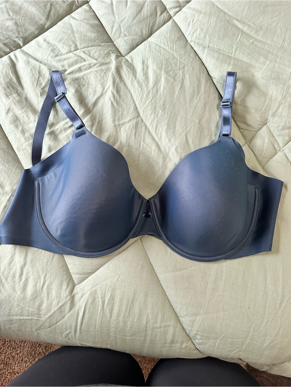 Women’s Navy T-Shirt Bra - Smooth Underwire Support